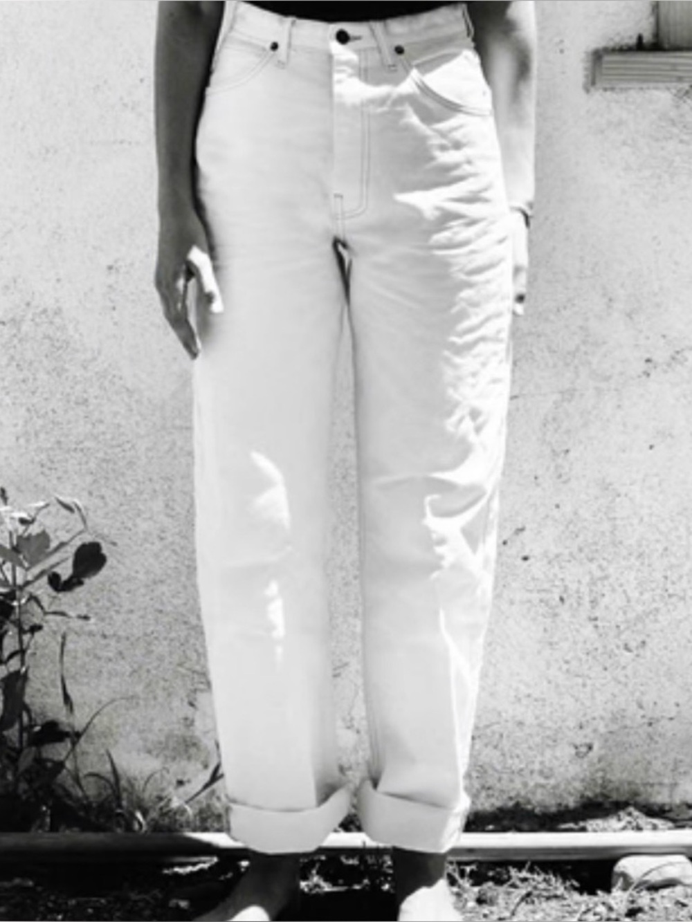 Imogene and Willie Augusta pant - white wash canvas